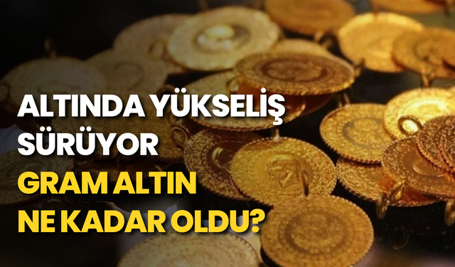 Altında yükseliş sürüyor: Gram altın ne kadar oldu?