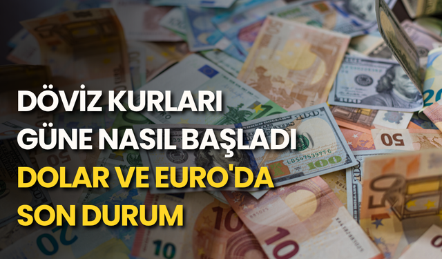 Döviz kurları güne nasıl başladı: Dolar ve euro'da son durum