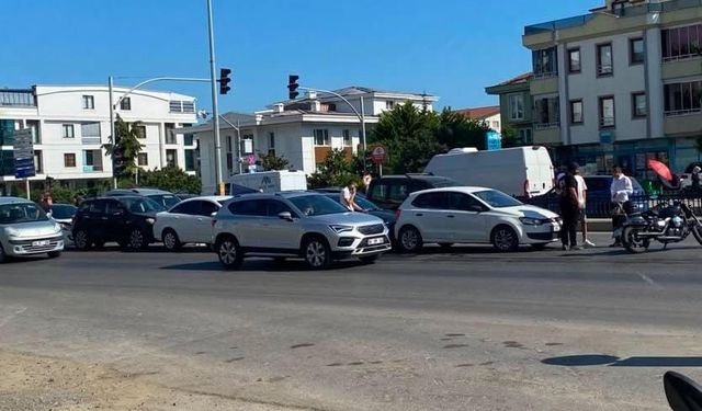 Samsun'da 5 araçlı zincirleme kaza