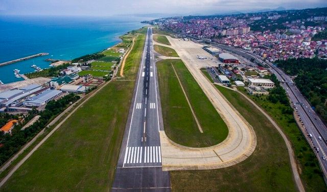 Trabzon'un 69 yıllık hava kapısı tarih olacak: 100 milyon ton kaya ile Trabzon'a yeni havalimanı inşa edilecek