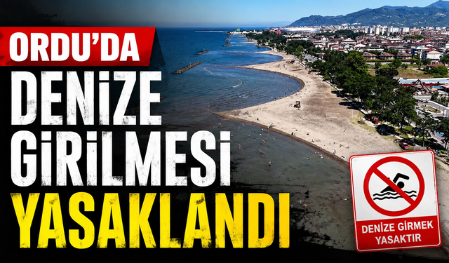 Ordu'da denize girilmesi yasaklandı