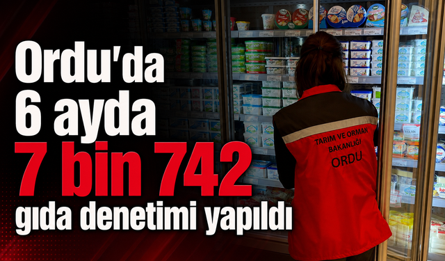 Ordu'da 6 ayda 7 bin 742 gıda denetimi yapıldı