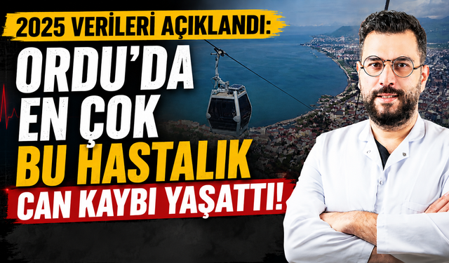2025 verileri açıklandı: Ordu'da en çok bu hastalık can kaybı yaşattı