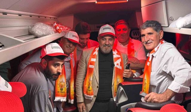 AK Parti teşkilatı büyük mitinge katılmak üzere Ankara'ya hareket etti