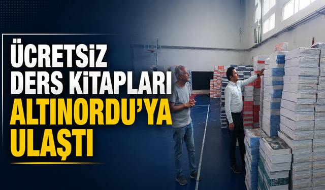 Ücretsiz ders kitapları Altınordu’ya ulaştı