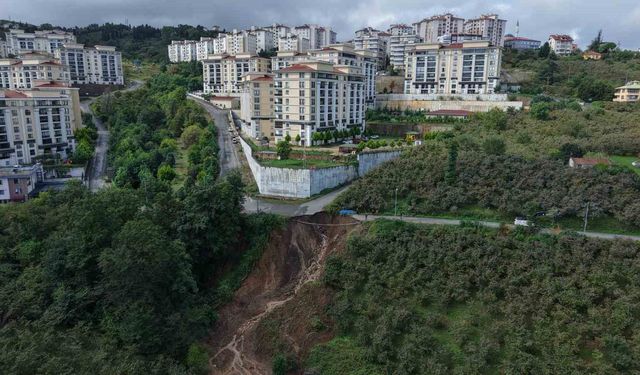 Trabzon'da heyelan: 2 yaralı