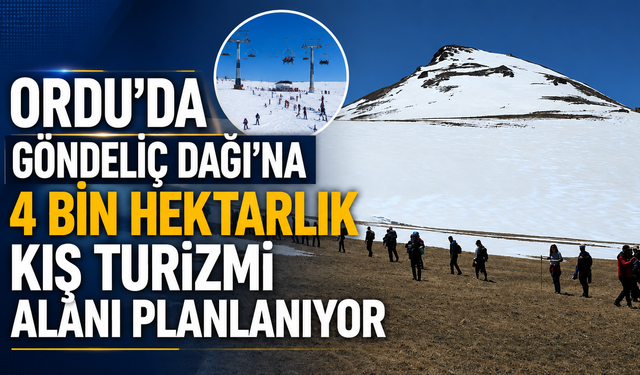Ordu’da Göndeliç Dağı’na 4 bin hektarlık kış turizmi alanı planlanıyor