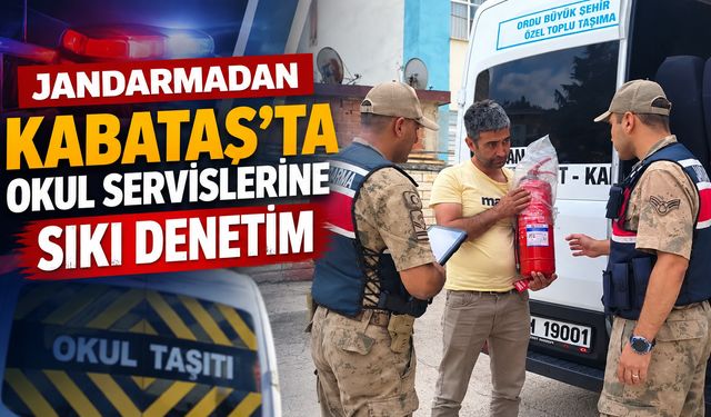 Jandarmadan Kabataş’ta okul servislerine sıkı denetim