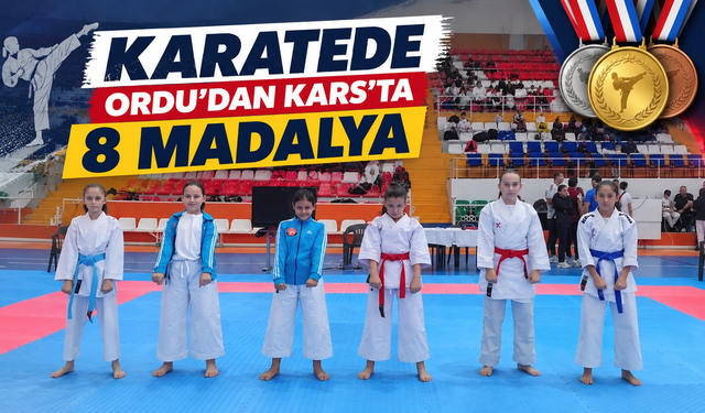 Karatede Ordu’dan Kars’ta 8 madalya