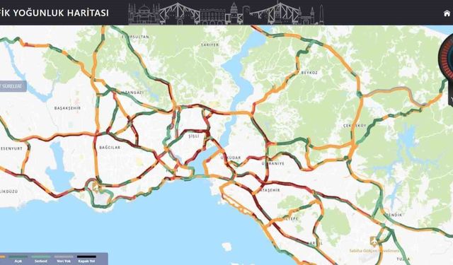 İstanbul'da trafik durma noktasına geldi