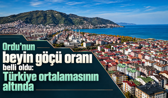 Ordu’nun beyin göçü oranı belli oldu: Türkiye ortalamasının altında