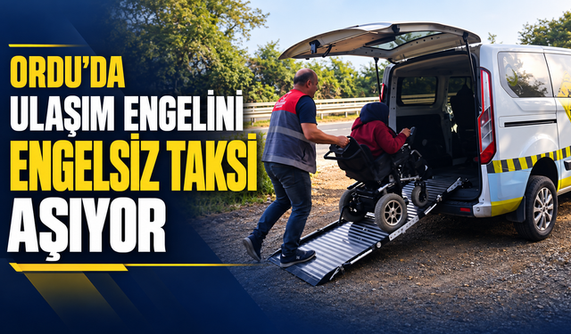 Ordu’da ulaşım engelini engelsiz taksi aşıyor