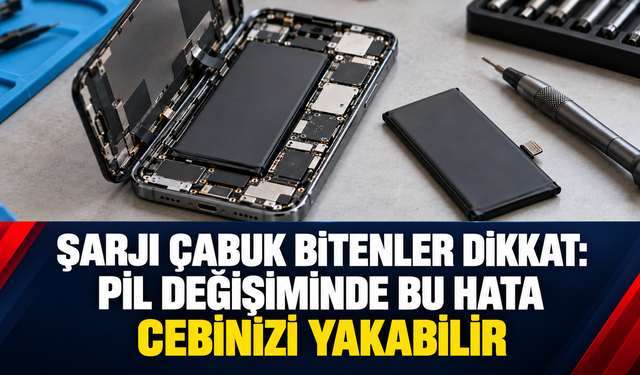 Şarjı çabuk bitenler dikkat Pil değişiminde bu hata cebinizi yakabilir