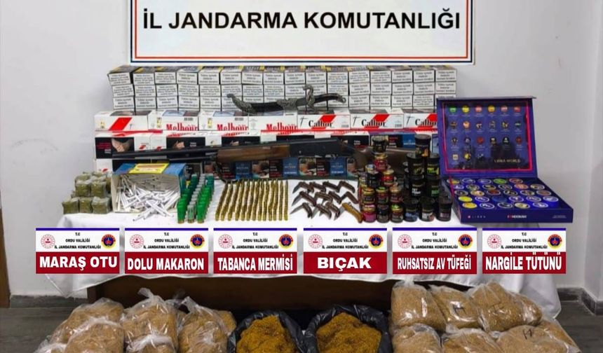 ORDU’DA JANDARMADAN YOĞUN GÜVENLİK DENETİMİ