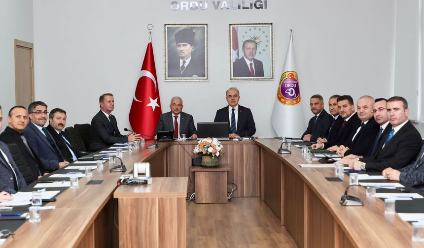 (SANTEK) Toplantısı, Vali Erol’un Başkanlığında Yapıldı