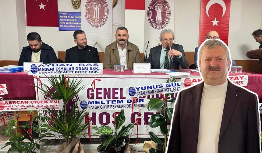 Çatalpınar Esnaf ve Sanatkarlar Odası seçiminde Düzgüney güven tazeledi