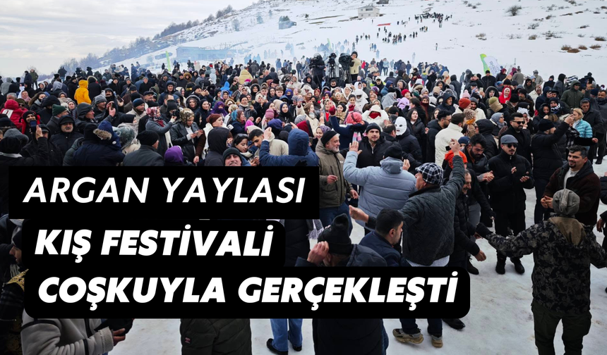 Argan Yaylası kış festivali coşkuyla gerçekleştirildi
