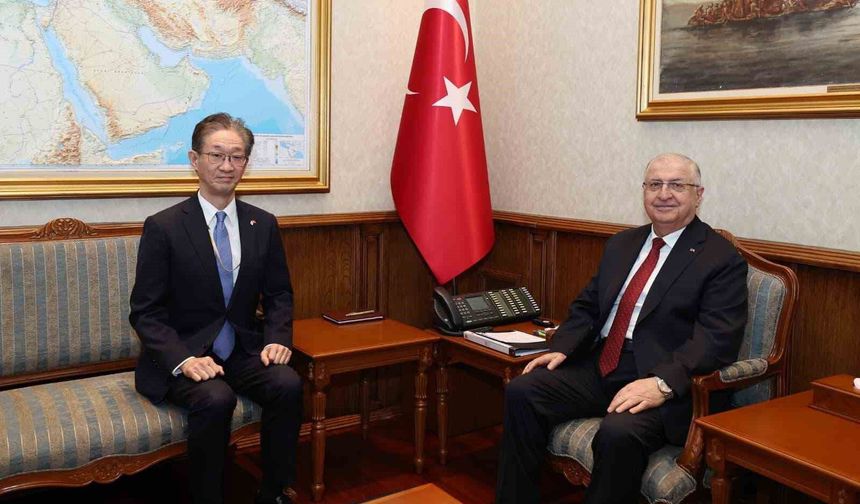 Bakan Güler, Japonya'nın Ankara Büyükelçisi Tamura'yı kabul etti