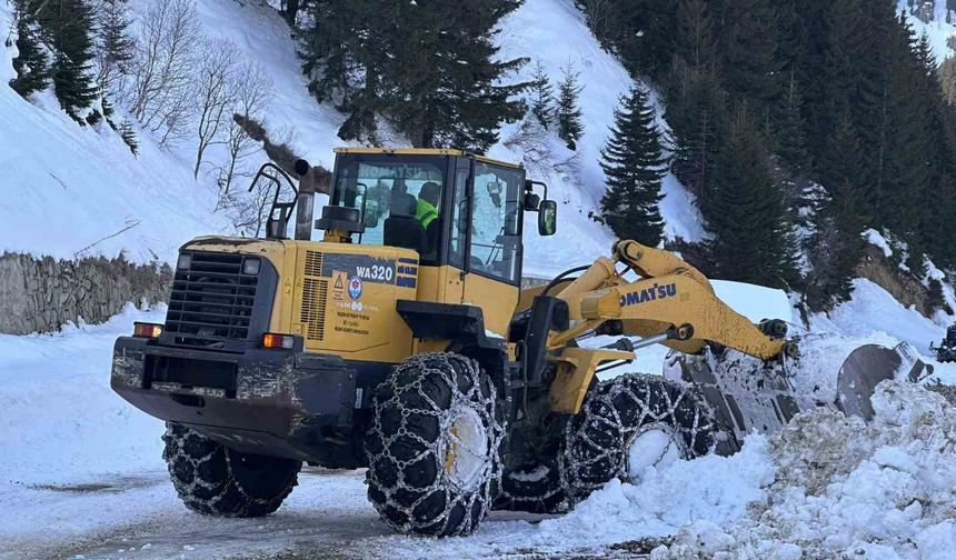 Trabzon'da 19 mahalle yolu kar nedeniyle ulaşıma kapandı