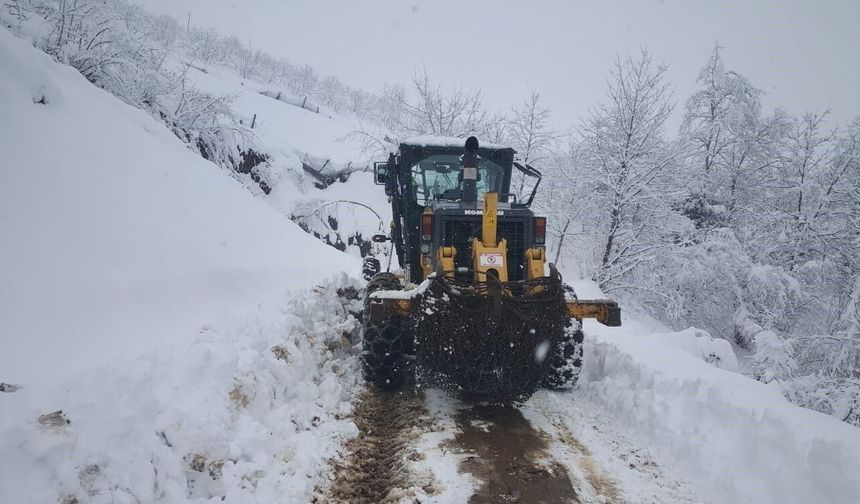 Trabzon'da 40 mahalle yolu kar nedeniyle ulaşıma kapandı