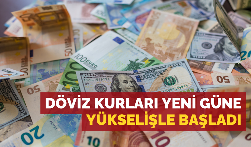 Döviz kurları yeni güne yükselişle başladı