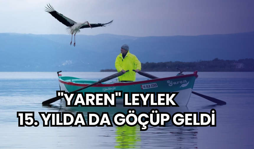 "Yaren" leylek 15. yılda da göçüp geldi