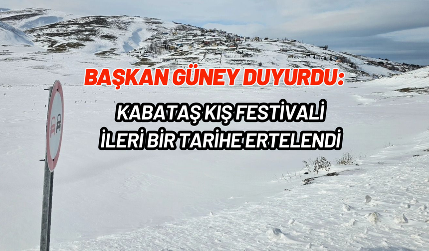 Başkan Güney, Kabataş Kar Festivali'nin ertelendiğini duyurdu