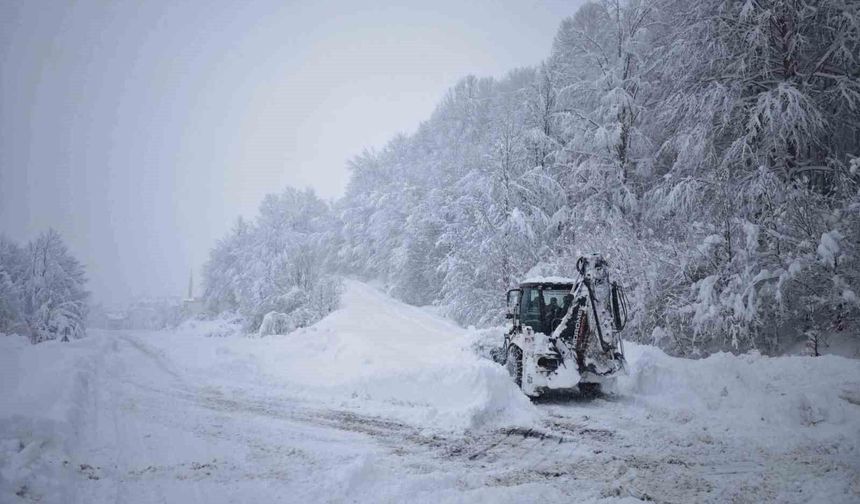 Ordu'nun 13 ilçesinde eğitime kar engeli