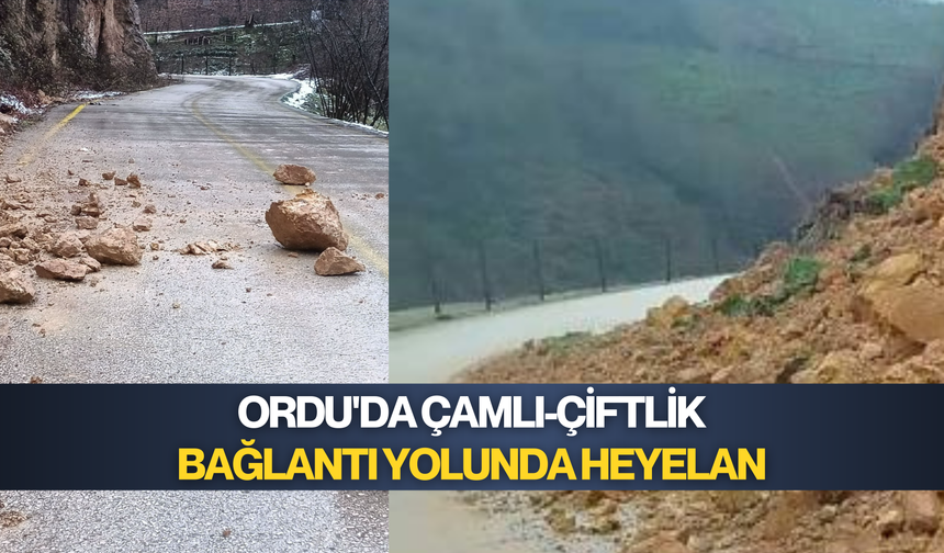 Çamlı Çiftlik yolunda göçük meydana geldi