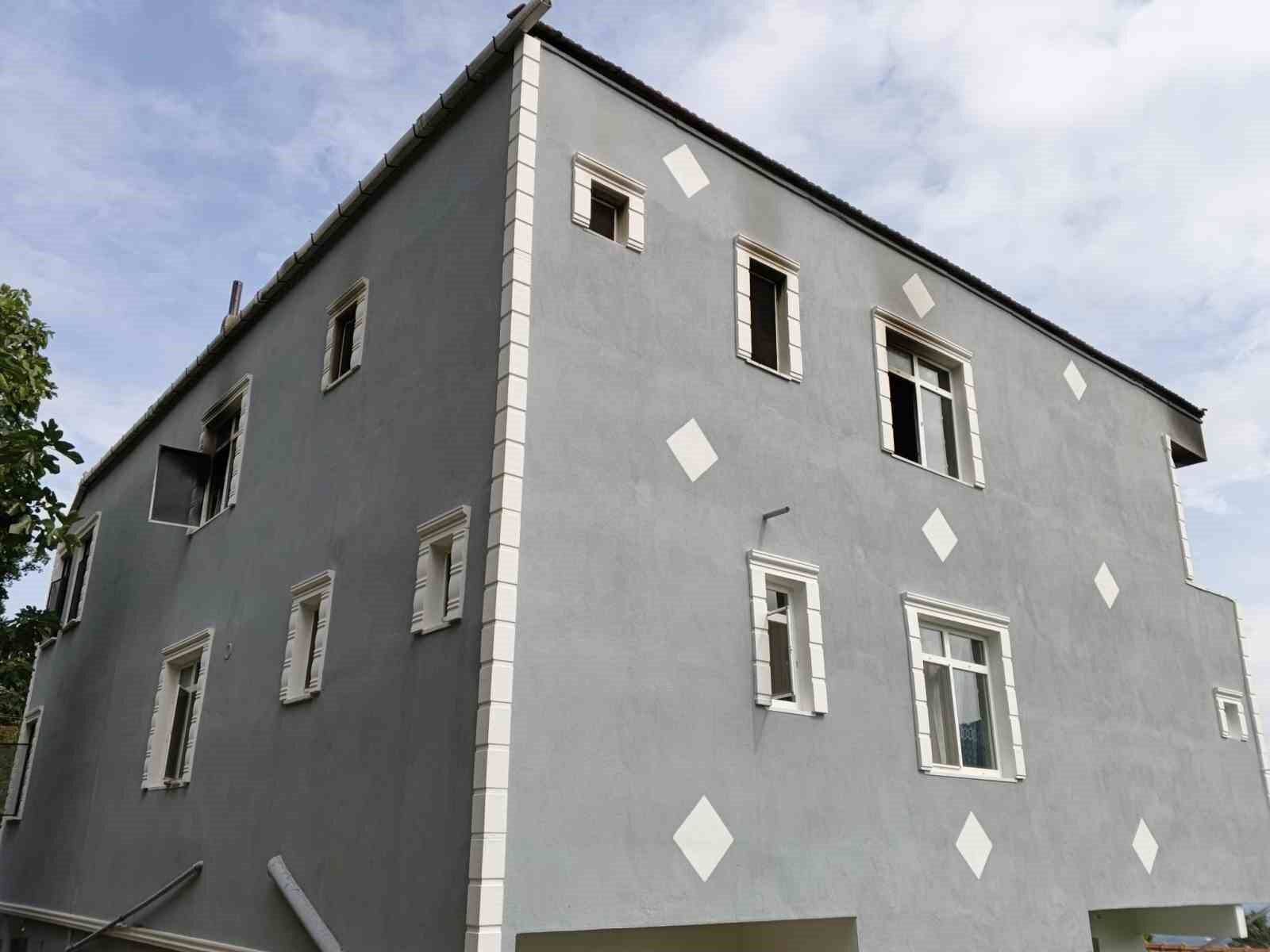 Samsun'da ev yangını