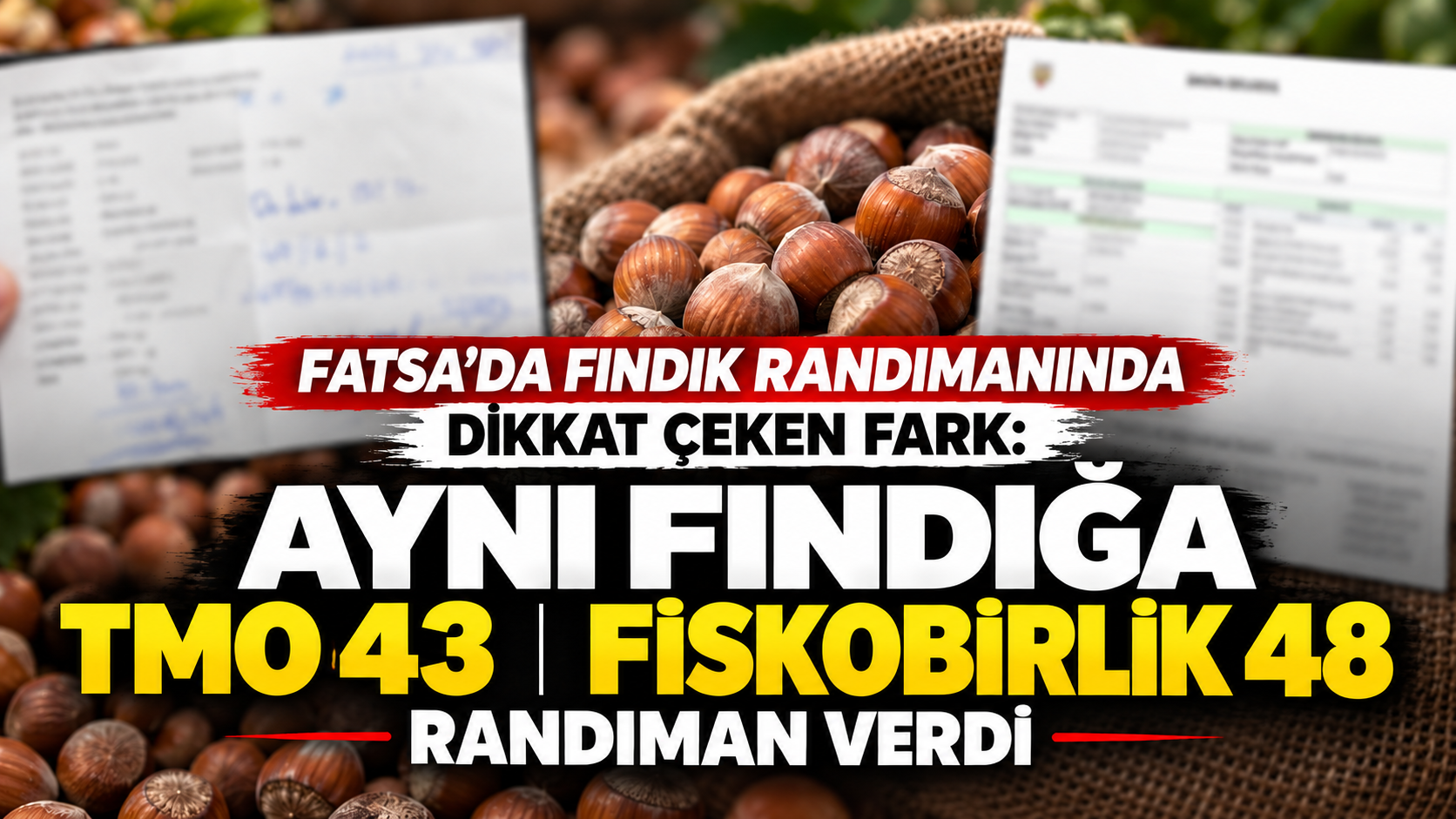 Fatsa’da fındık randımanında dikkat çeken fark: Aynı fındığa TMO 43, Fiskobirlik 48 randıman verdi