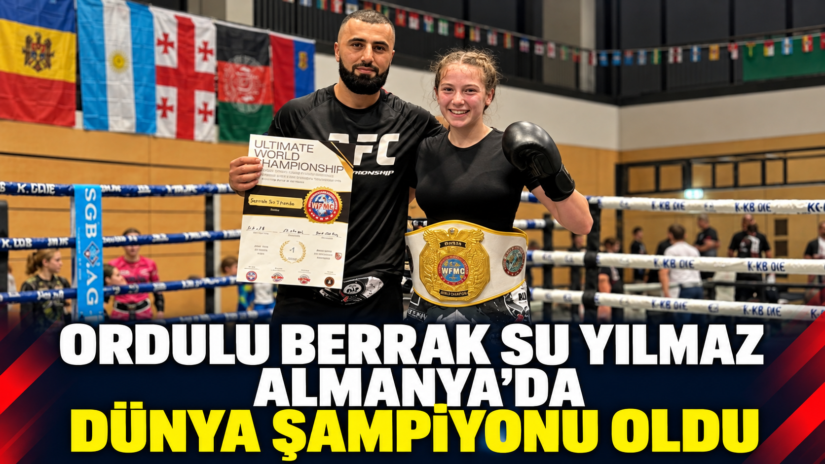 Ordulu Berrak Su Yılmaz Almanya’da dünya şampiyonu oldu