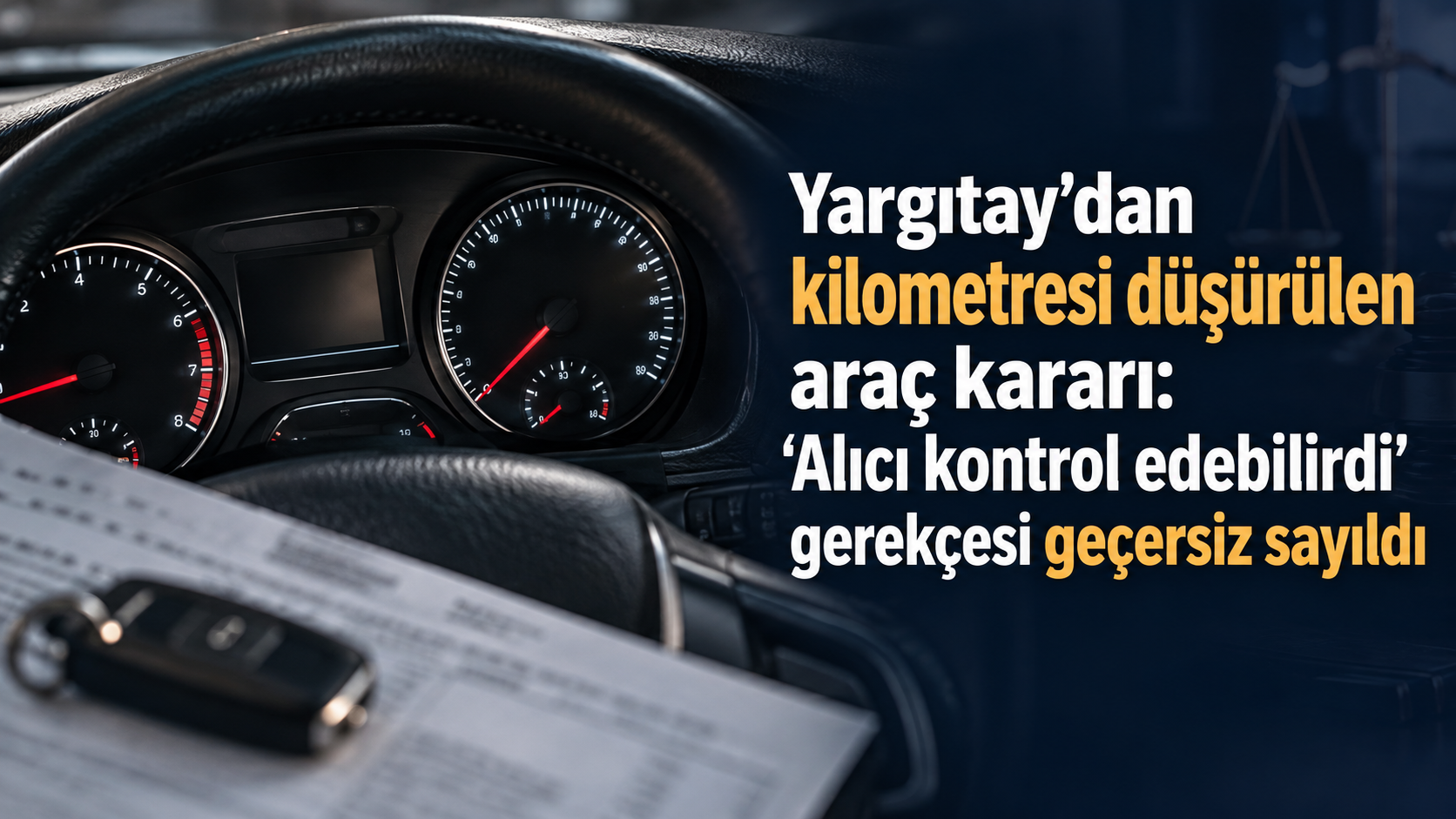 Yargıtay’dan kilometresi düşürülen araç kararı: “Alıcı kontrol edebilirdi” gerekçesi geçersiz sayıldı